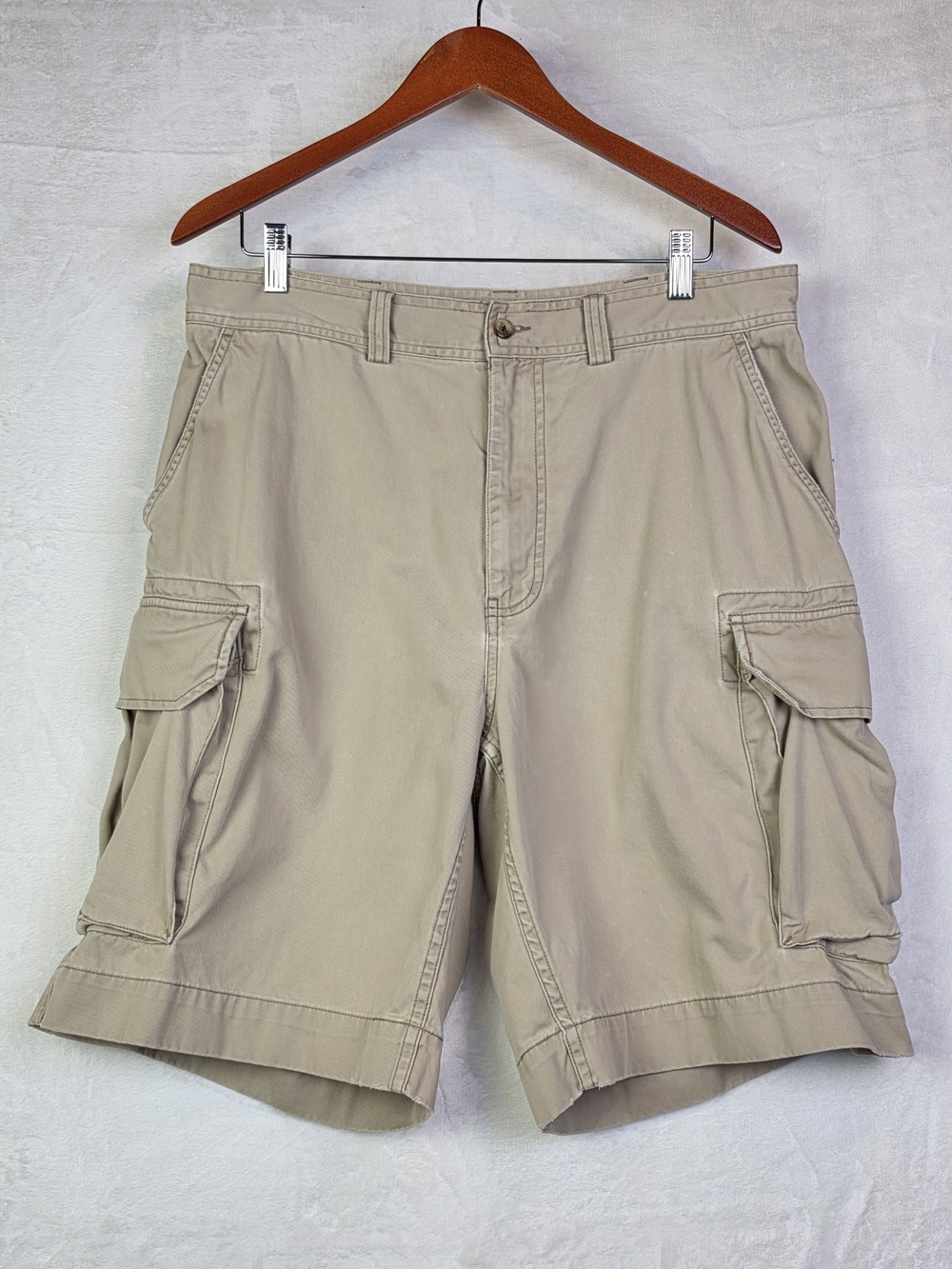 Polo Ralph‎ Lauren Cargo Shorts Mens 34 Khaki Casual Heavy Utility Y2K